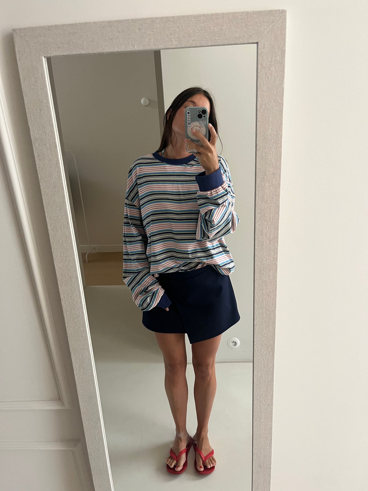 Striped tee blue