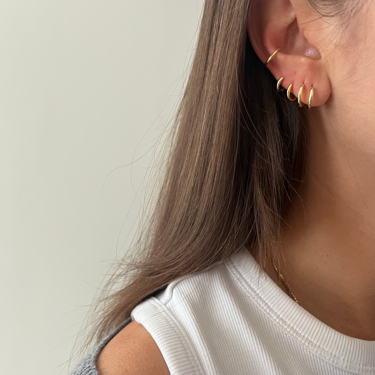 Simple hoop gold (7 mm)