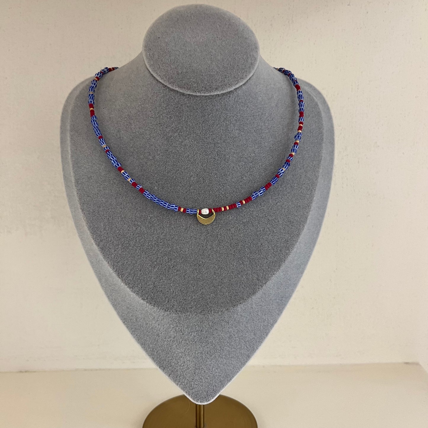 Miyuki moon necklace