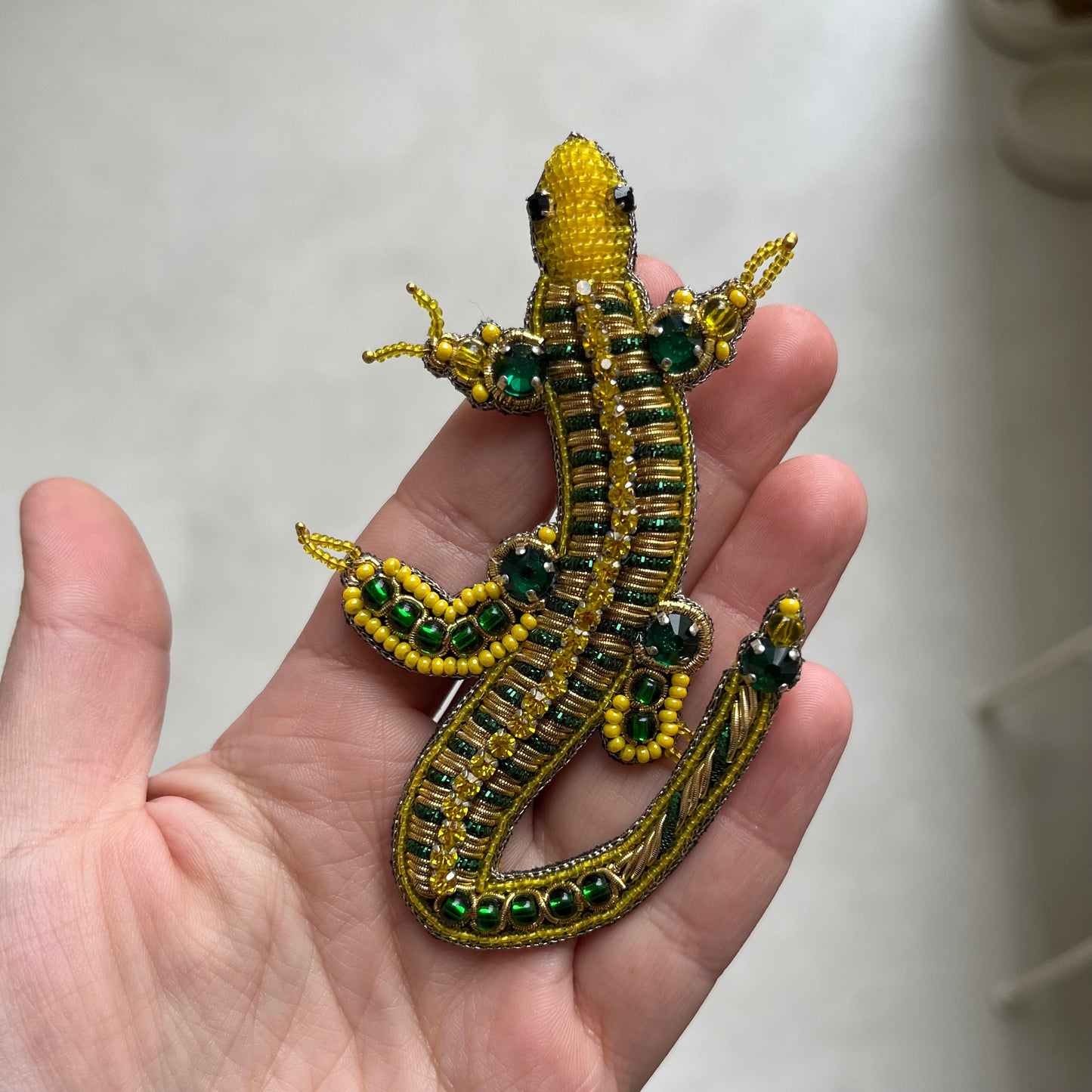 Lizard brooch