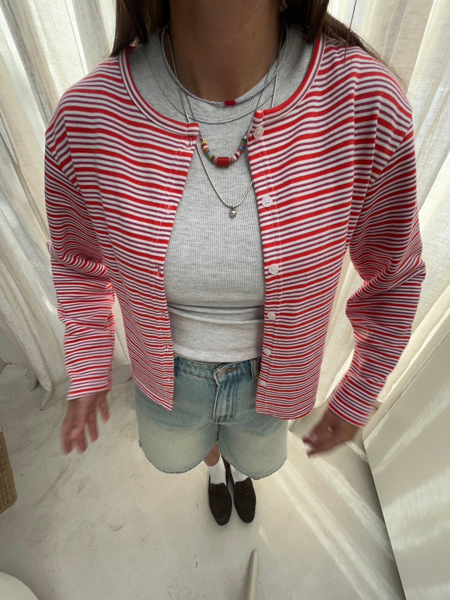 Striped cardigan
