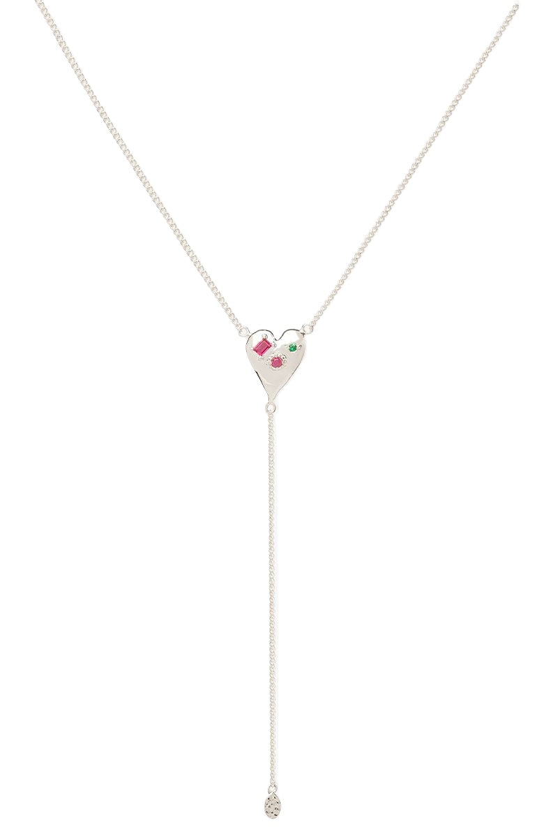 Heart necklace silver