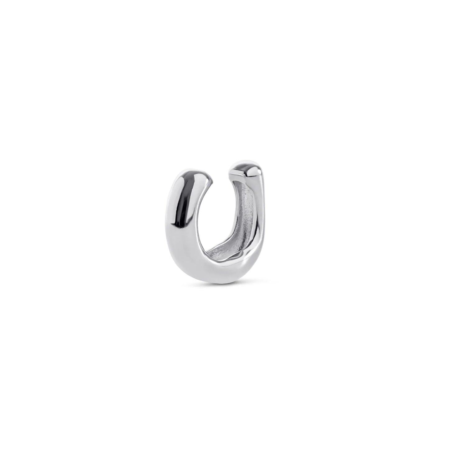 curvy ear cuff silver