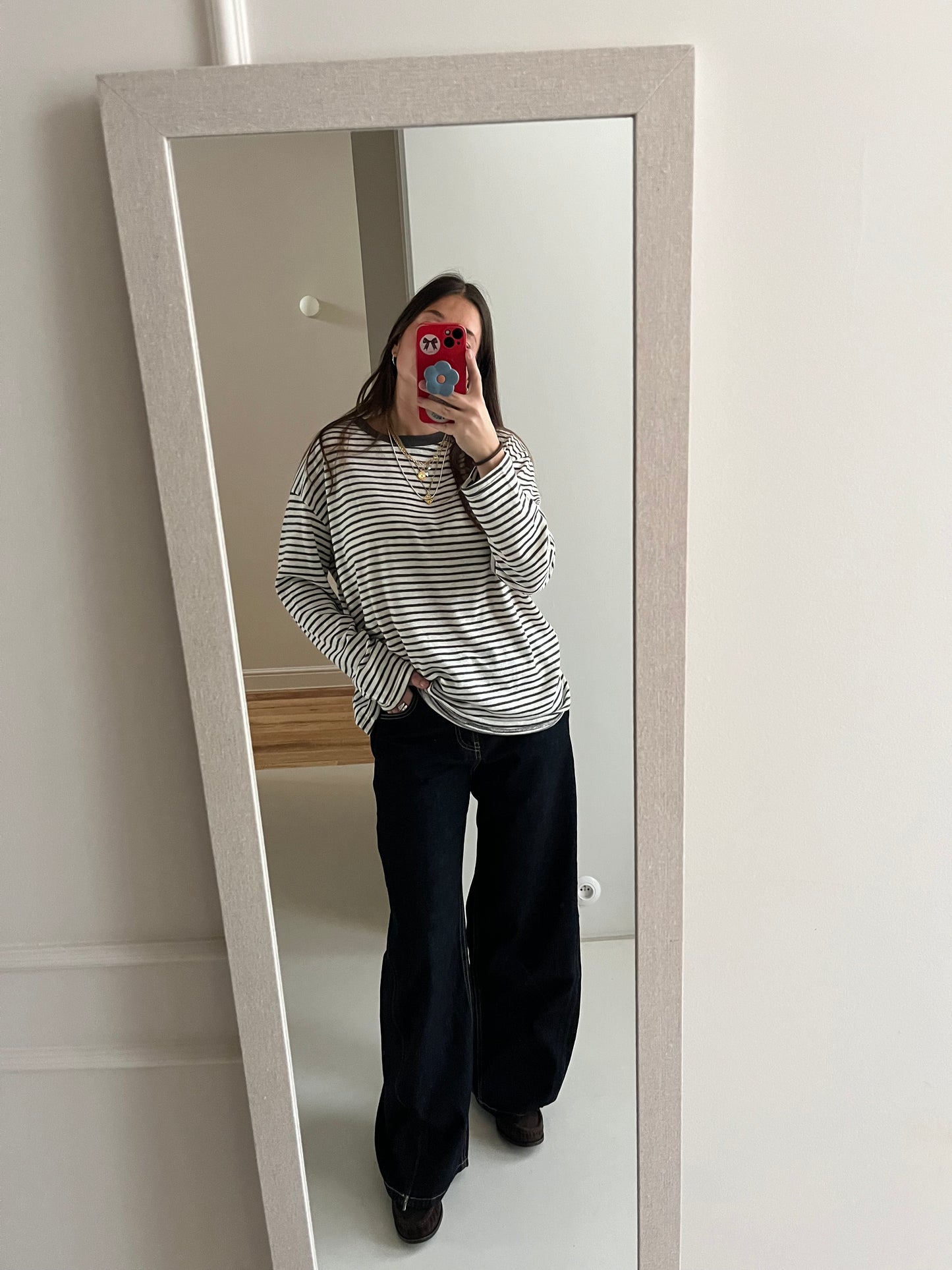 Striped knitted tee