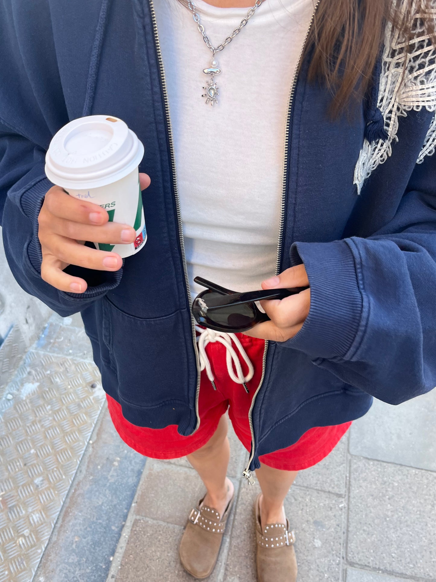 Red shorts