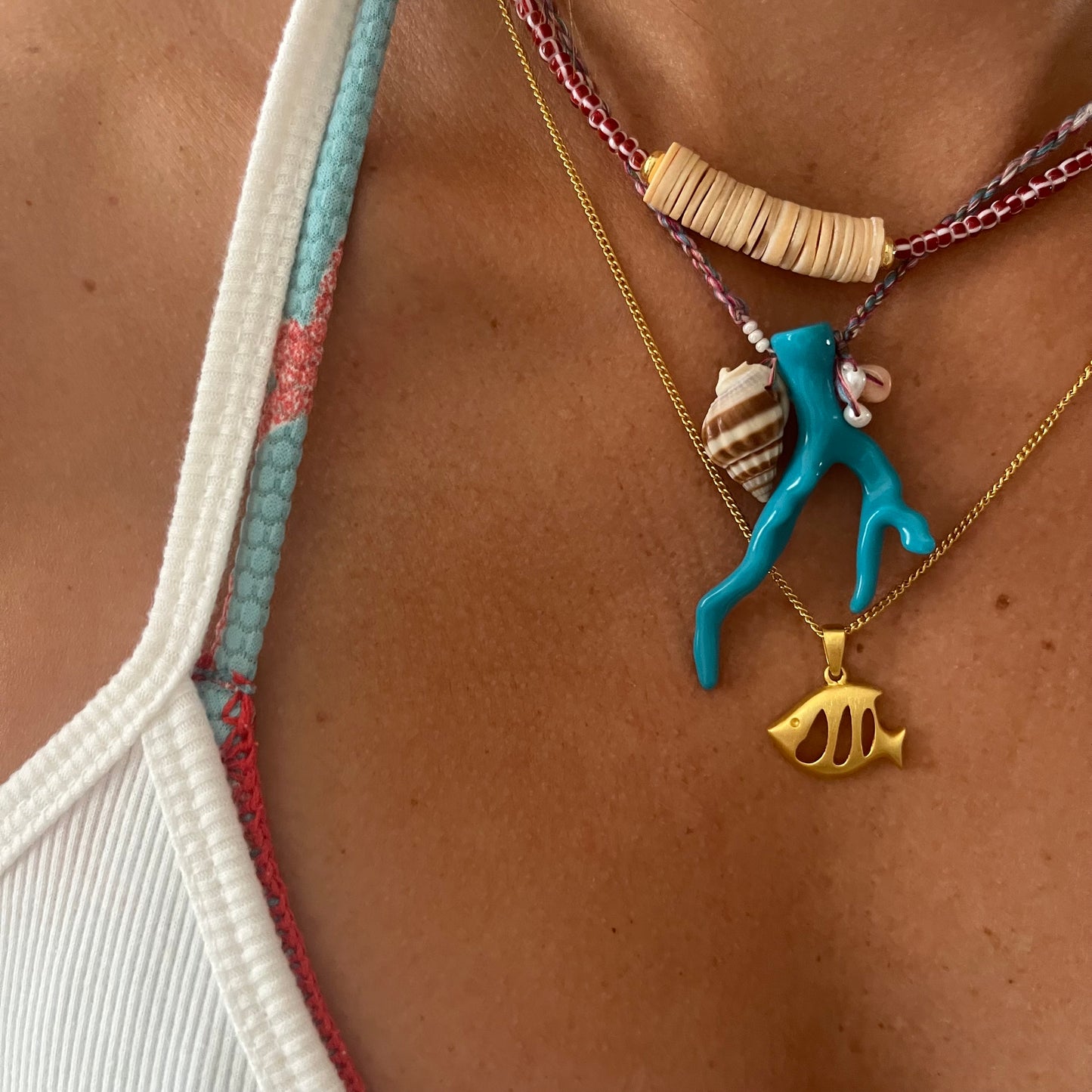 Miyuki surf necklace