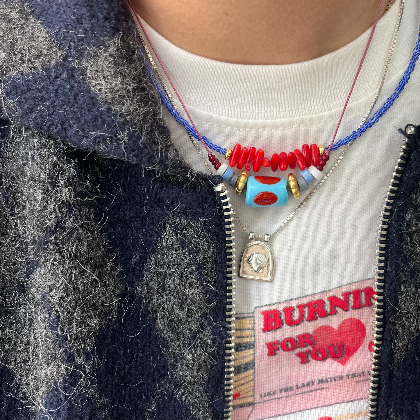 Miyuki surf necklace