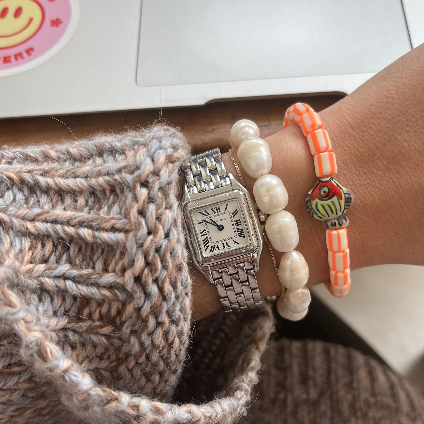 Cloudy pearl bracelet