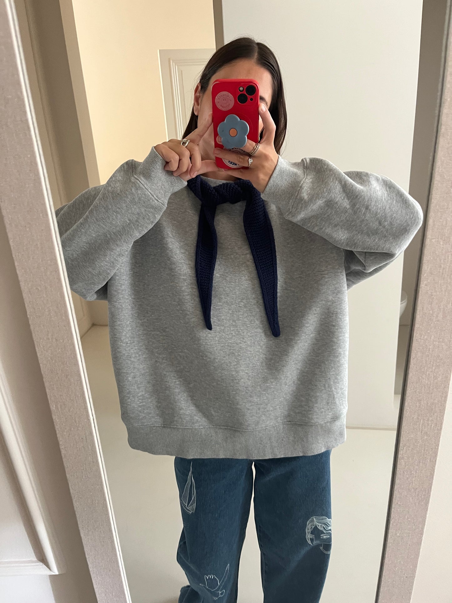 Oversized grey sweatshirt