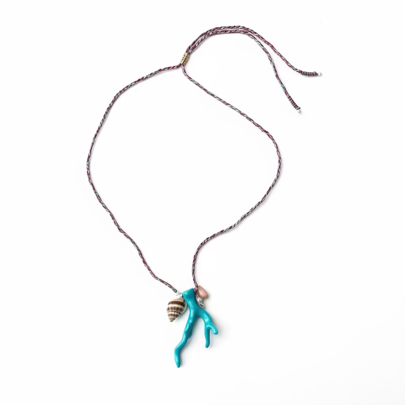 Turquoise coral necklace