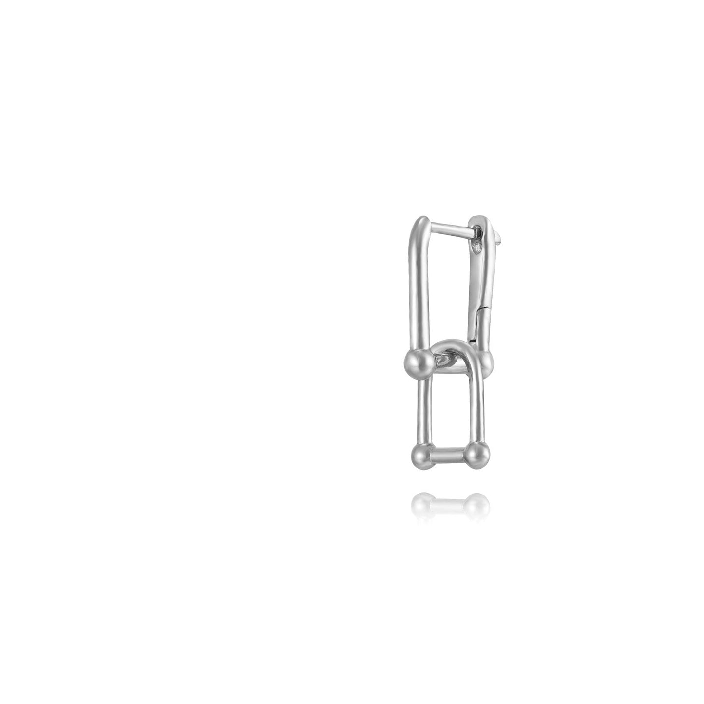 rectangle hoop silver