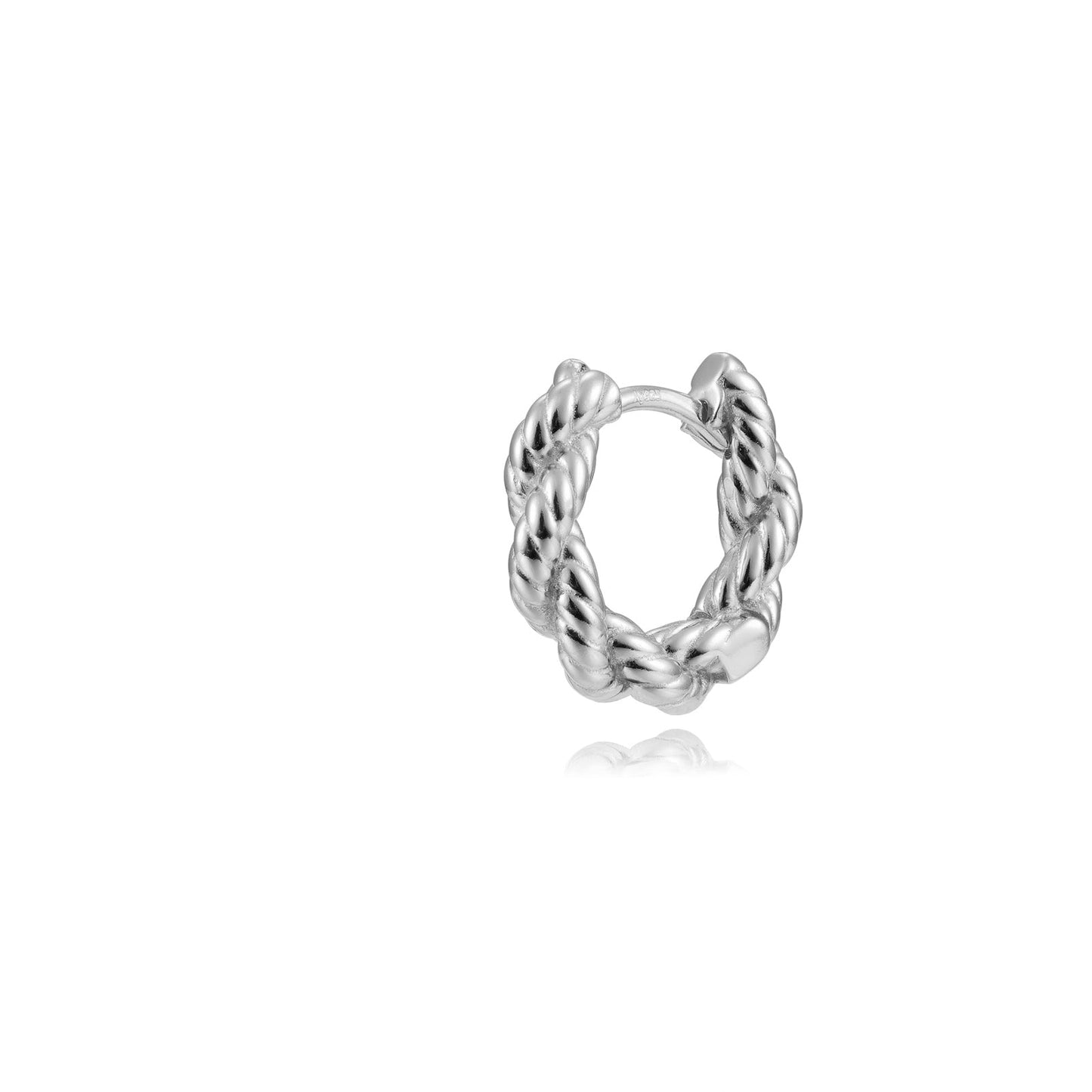 Rope hoop silver