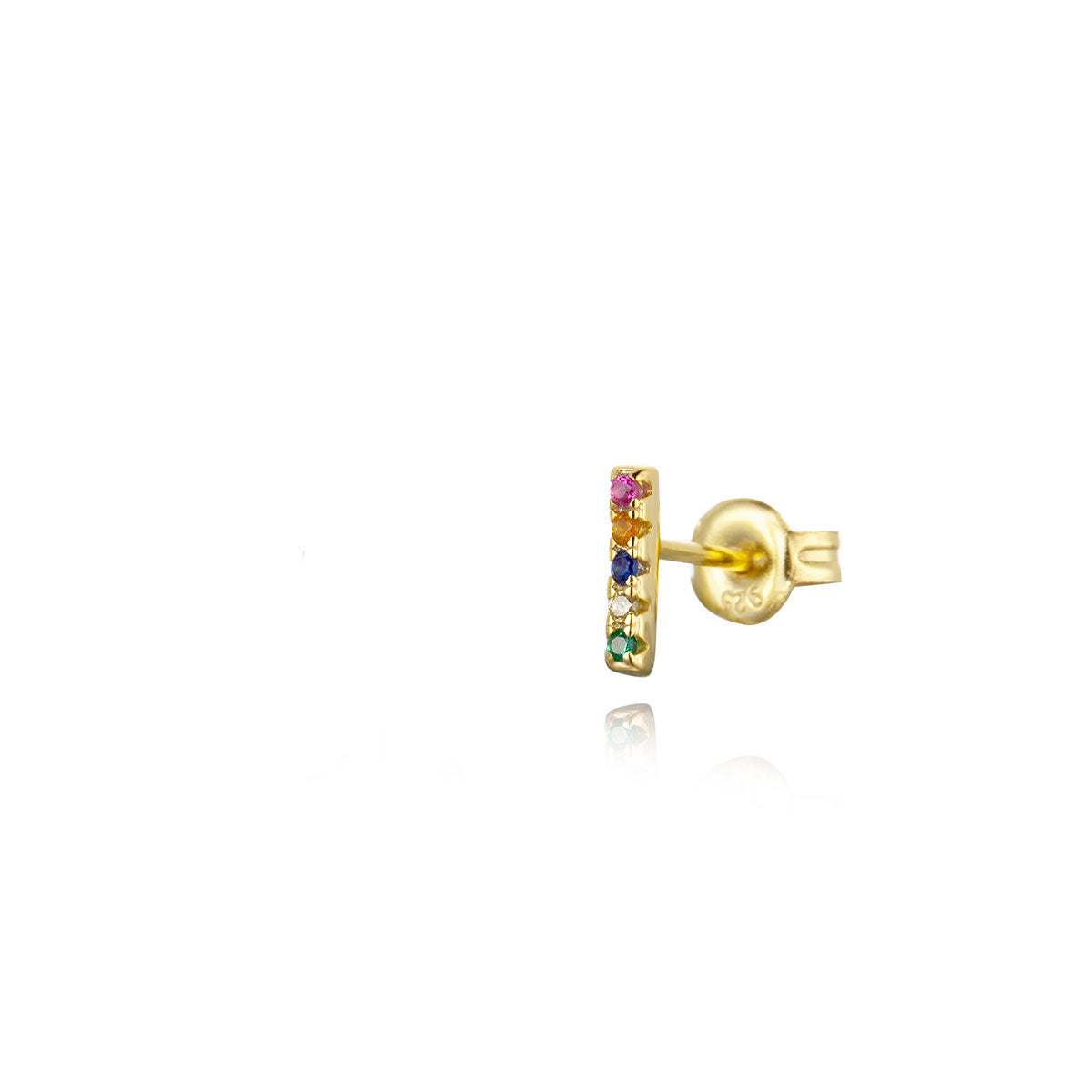 multi bar stud gold