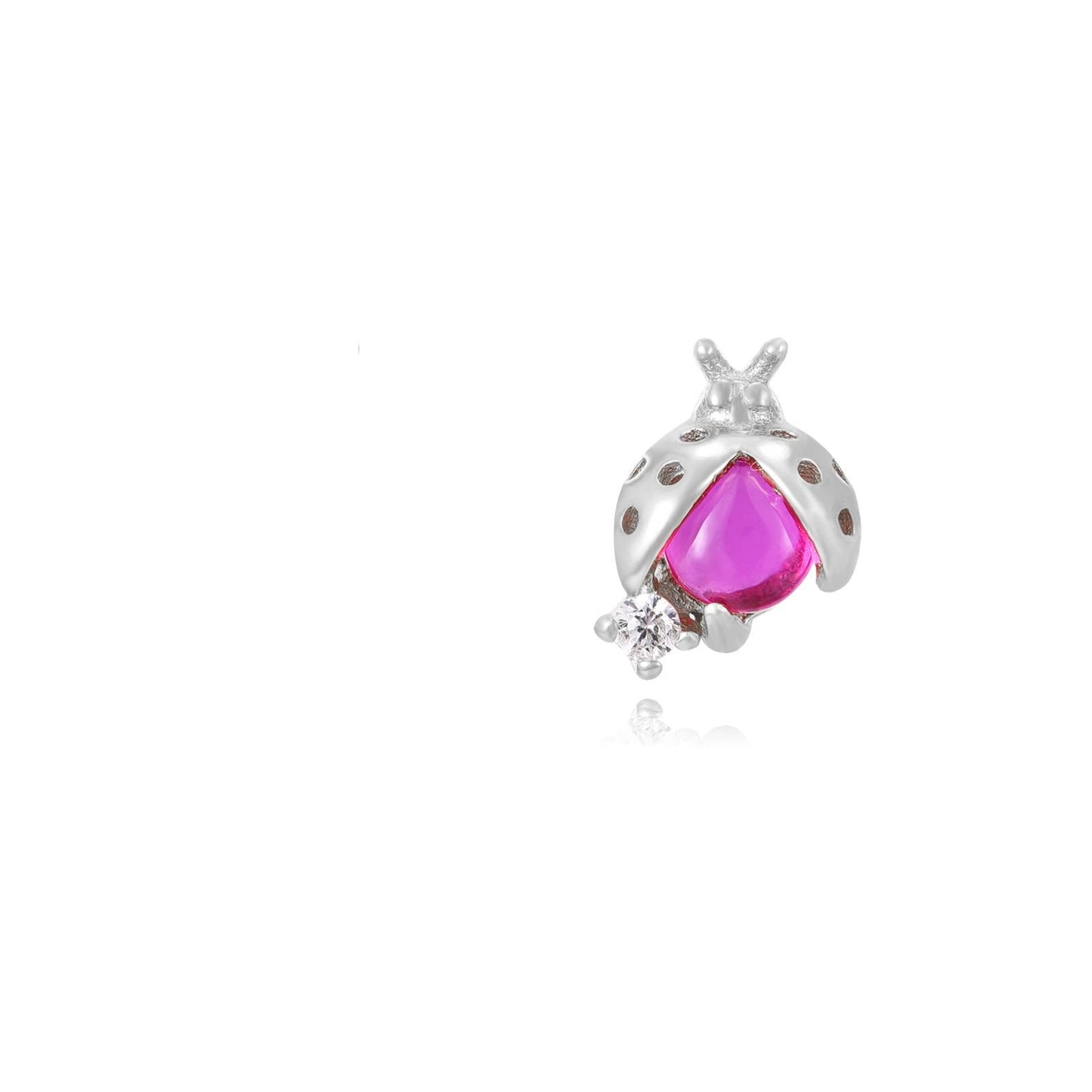 ladybug stud silver