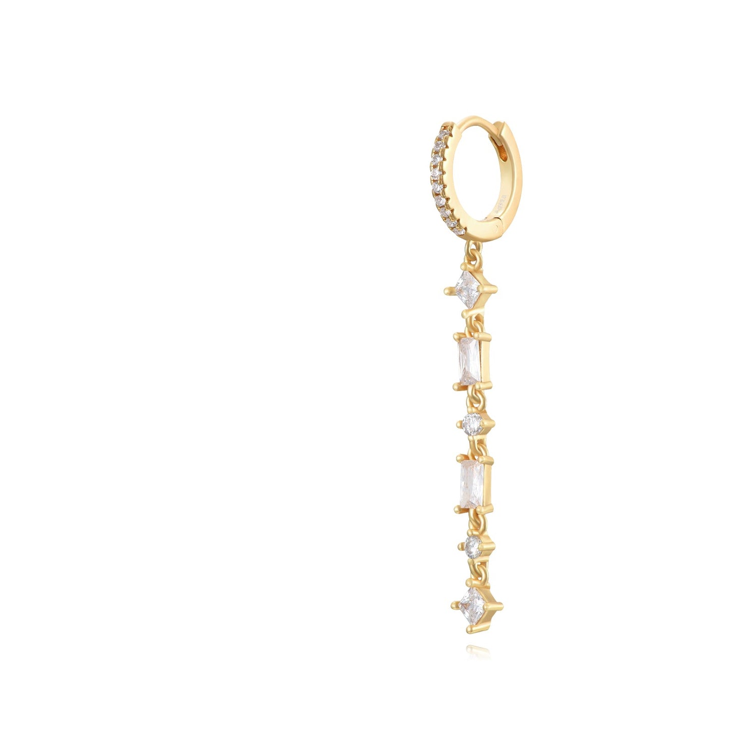 Long zirconia hoop white