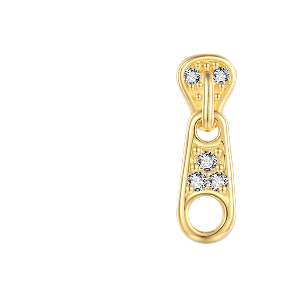 Zipper stud gold