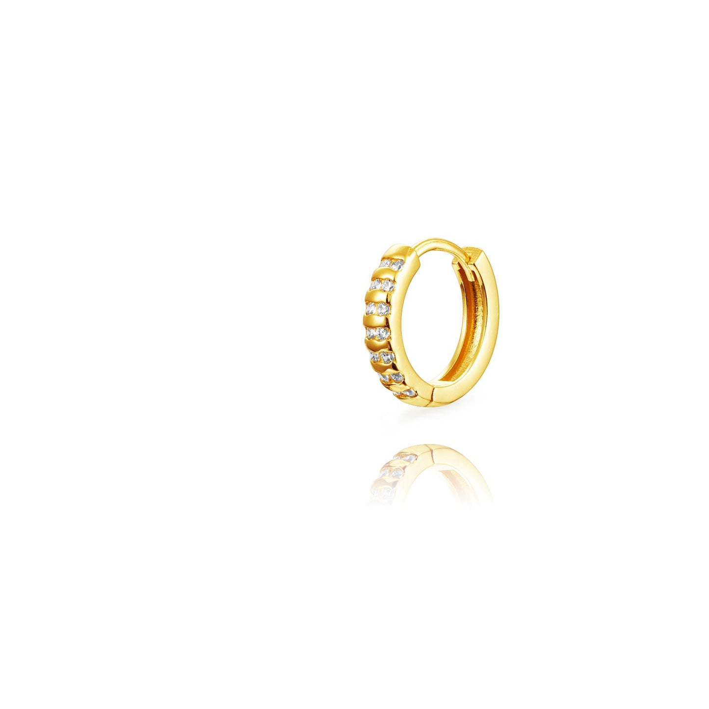 Ribbed zirconia hoop white (L)