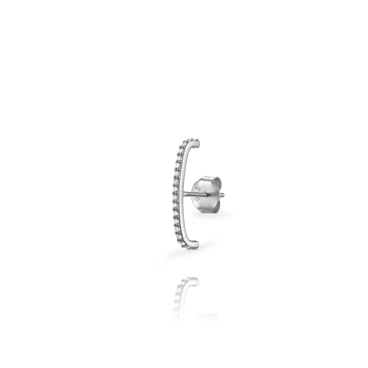 Arch earring silver