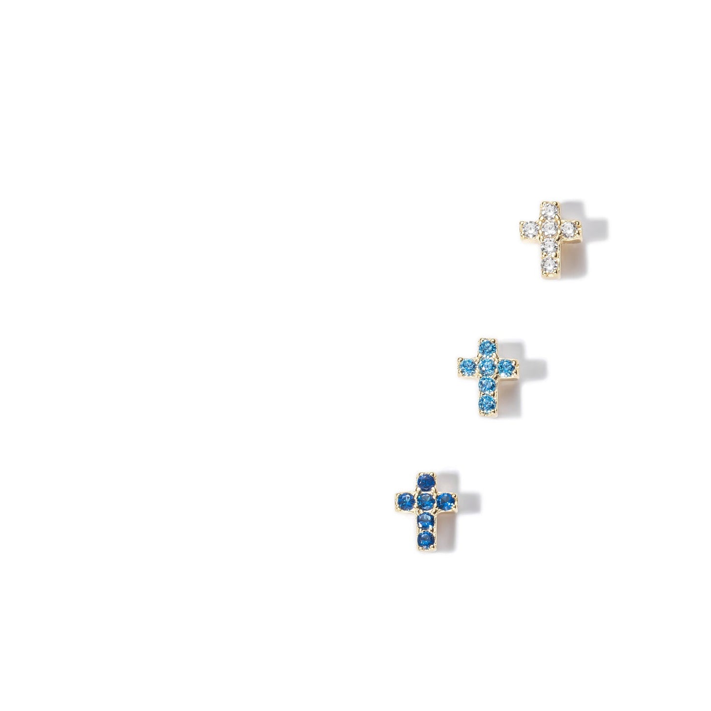 cross stud gold