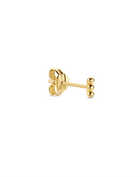 Trio stud 14k gold