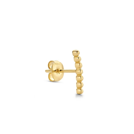 Bubble stud 14k gold