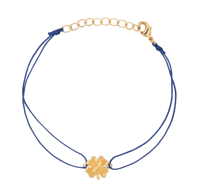 Lucky string bracelet blue