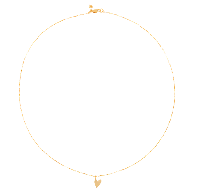 Heart necklace gold