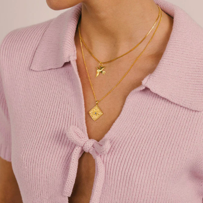 Azulijo necklace gold