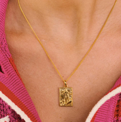 Surf necklace gold