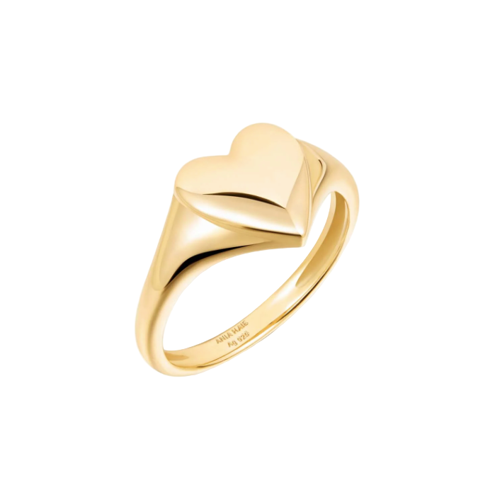 Heart ring gold
