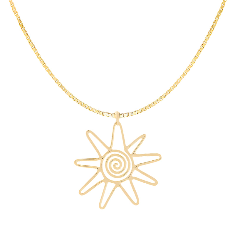 Sol necklace gold