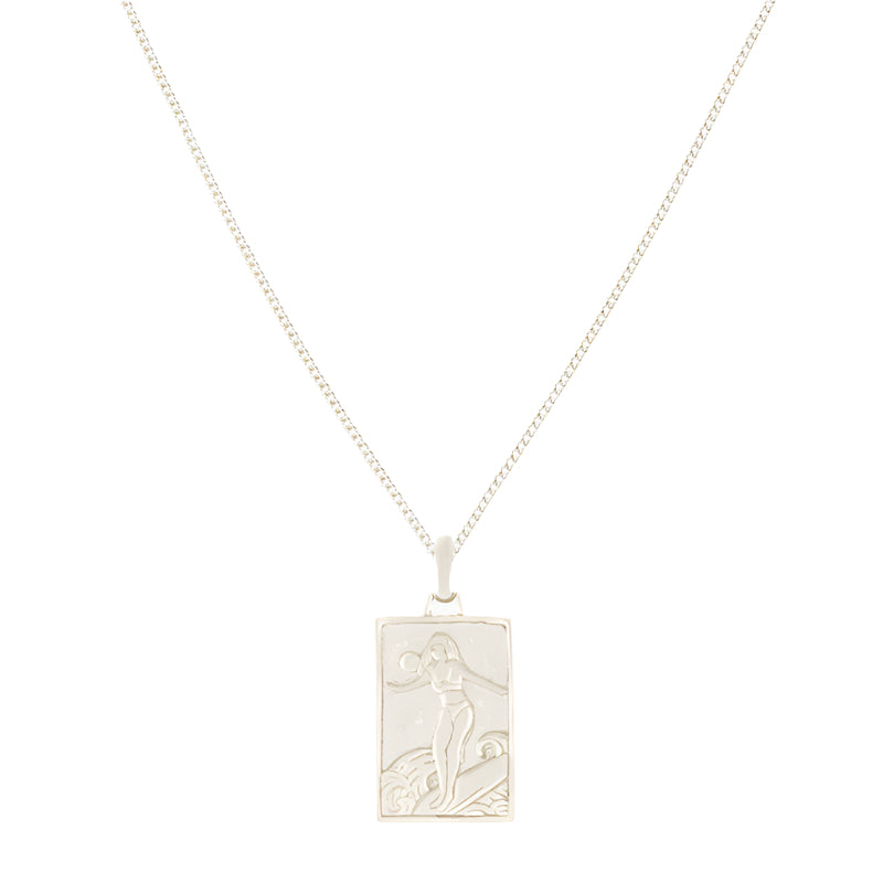 Surf necklace silver
