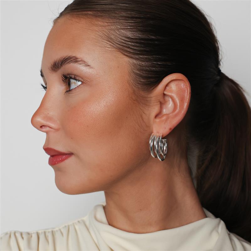 Luna hoops silver