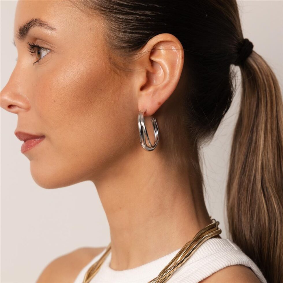 Camilla hoops silver