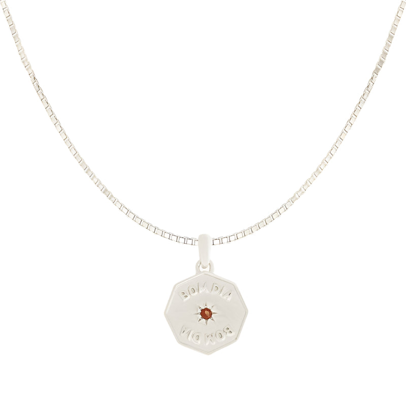 Bom dia necklace silver