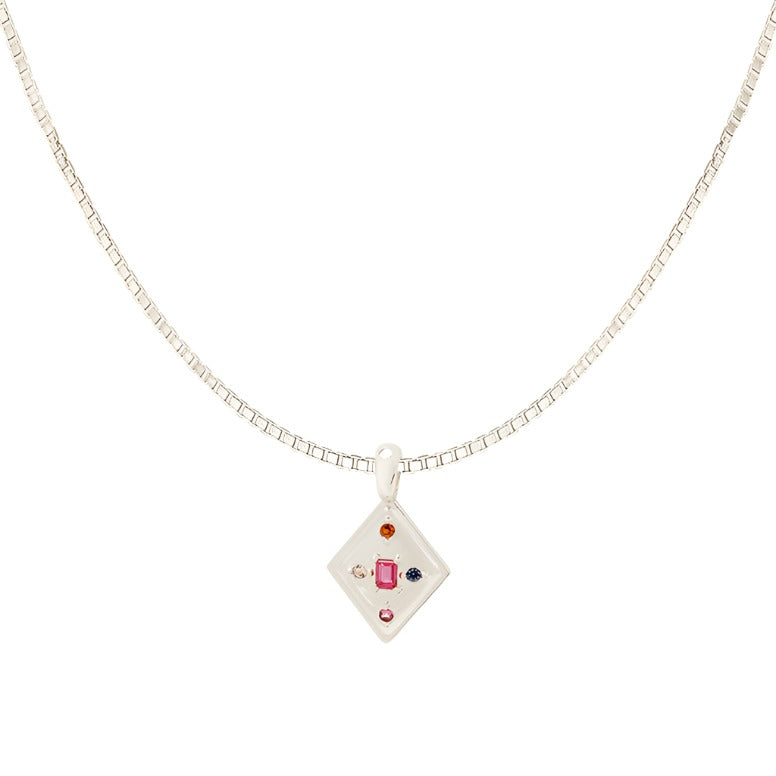 Radiant necklace silver