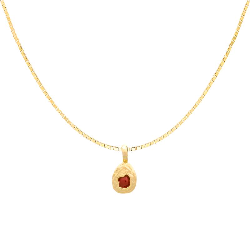 red necklace gold