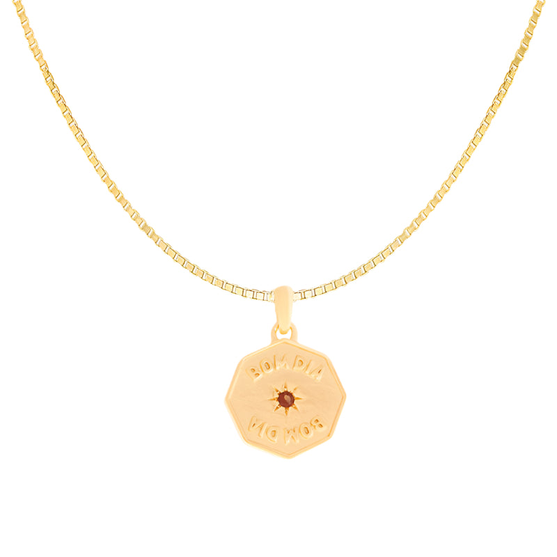 Bom dia necklace gold