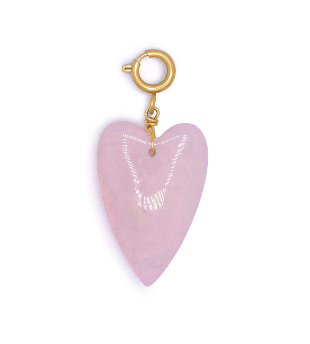 Pink heart charm