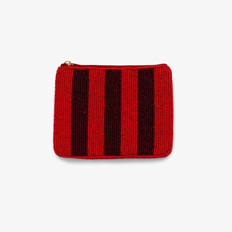 Striped pouch