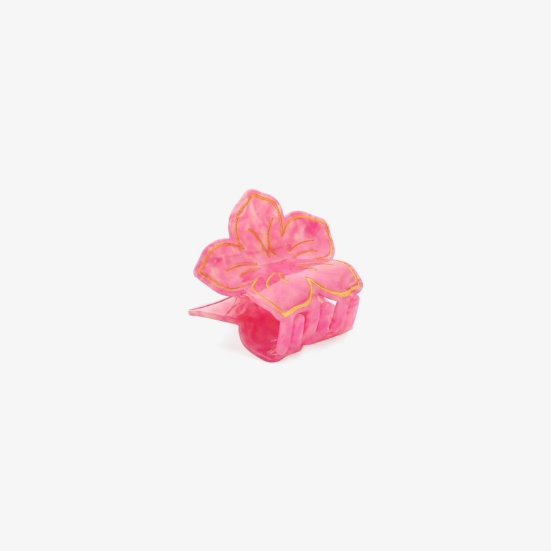 Flower hair clip pink
