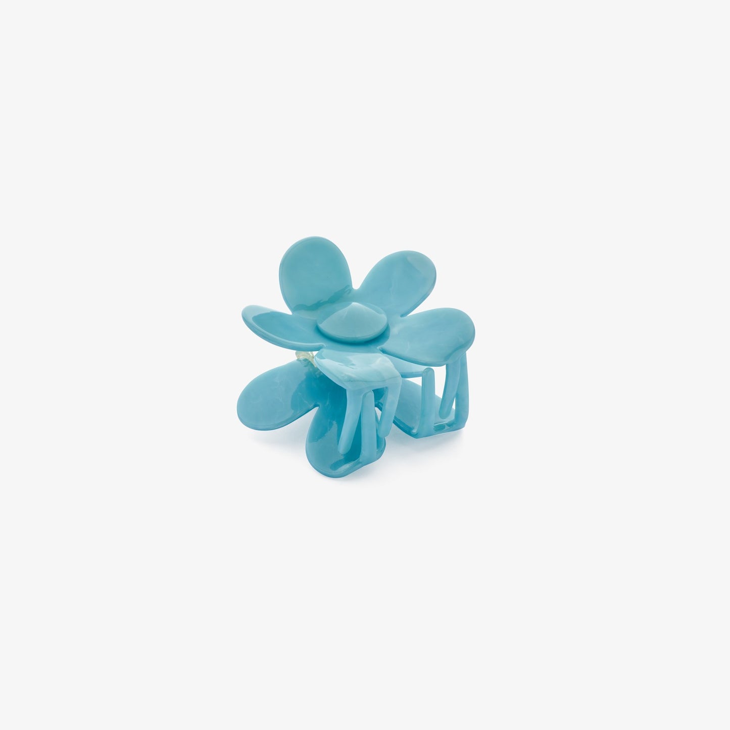 Flower hair clip blue