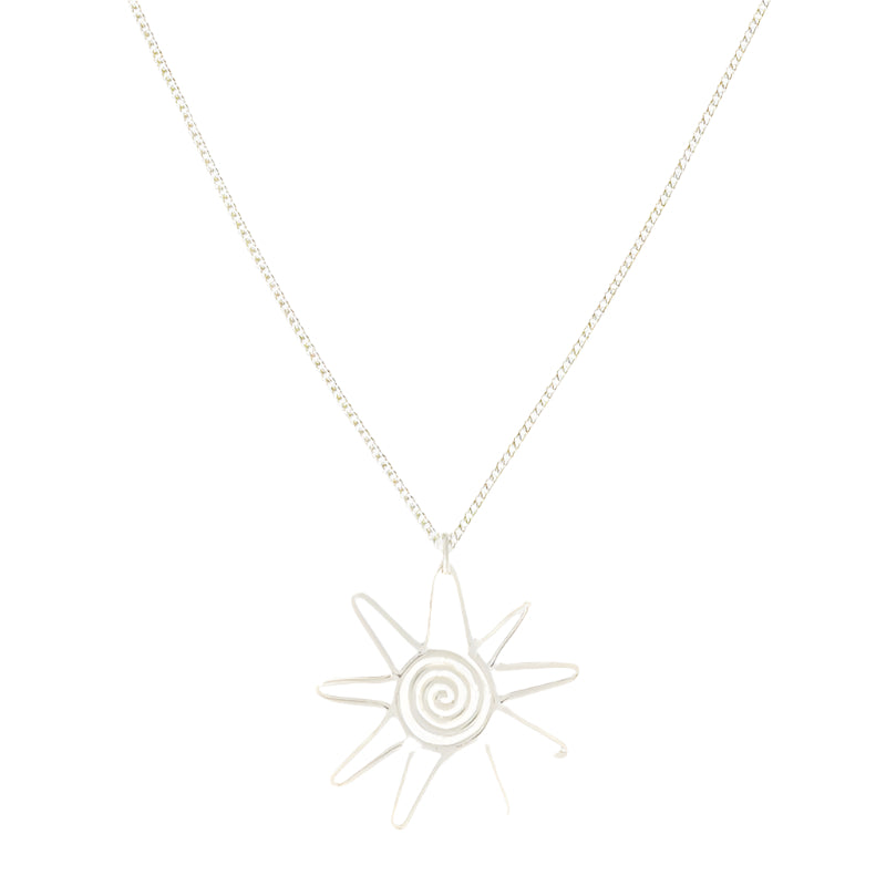Sol necklace silver