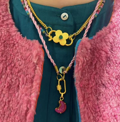 Pink Rope Necklace