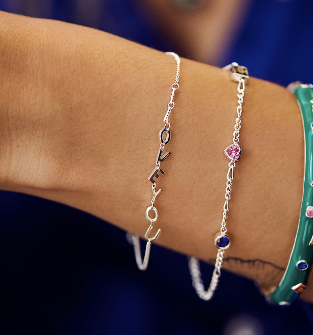 I love you bracelet silver