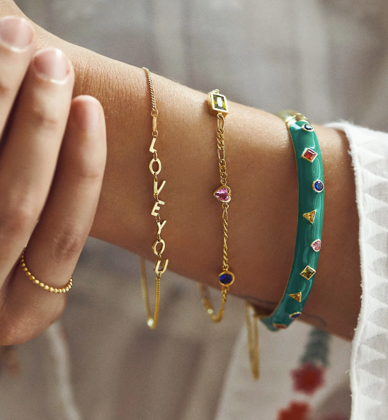 Sweet Gem Bangle gold