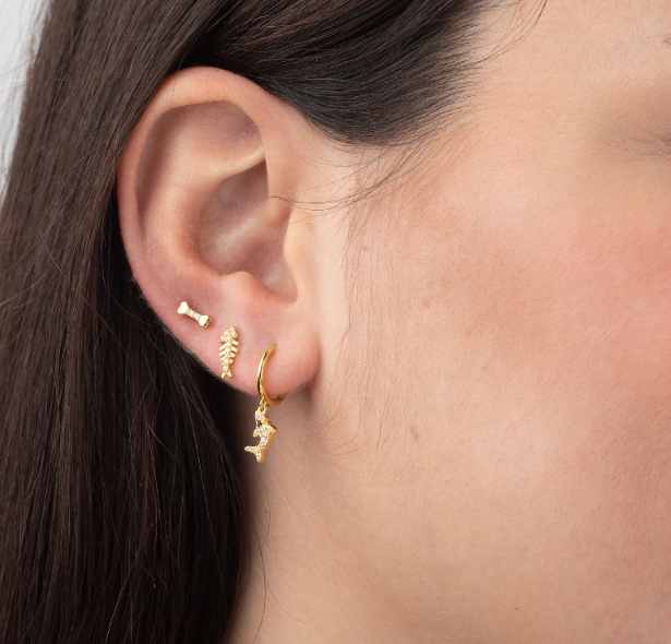 Dolphin hoop gold