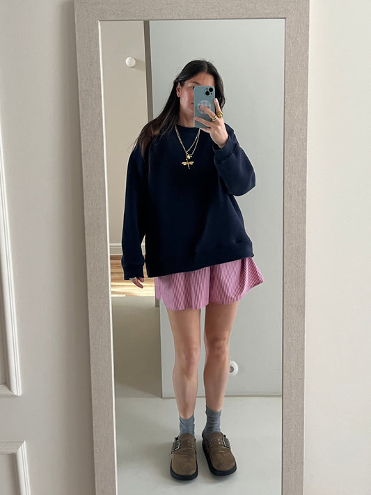 Oversized navy sweatshirt
