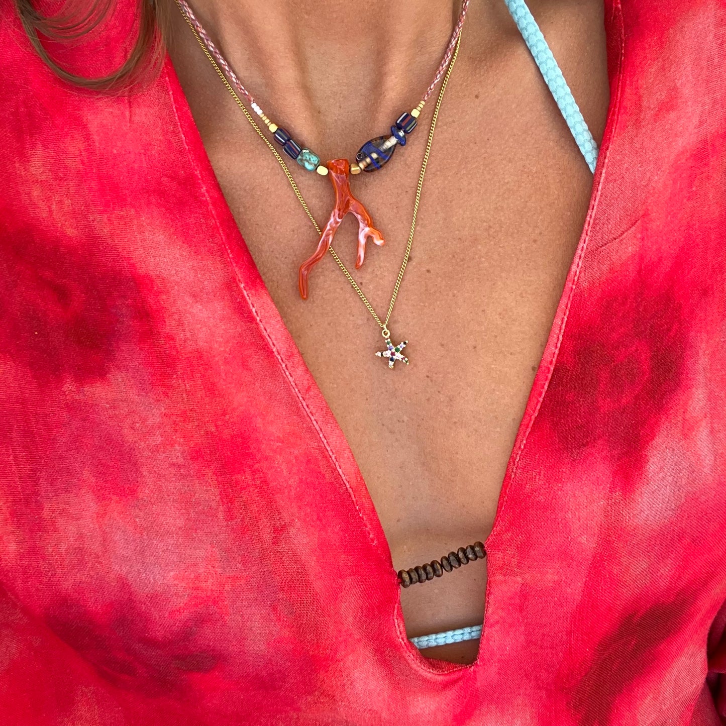 Starfish charm multi