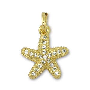 Starfish charm white